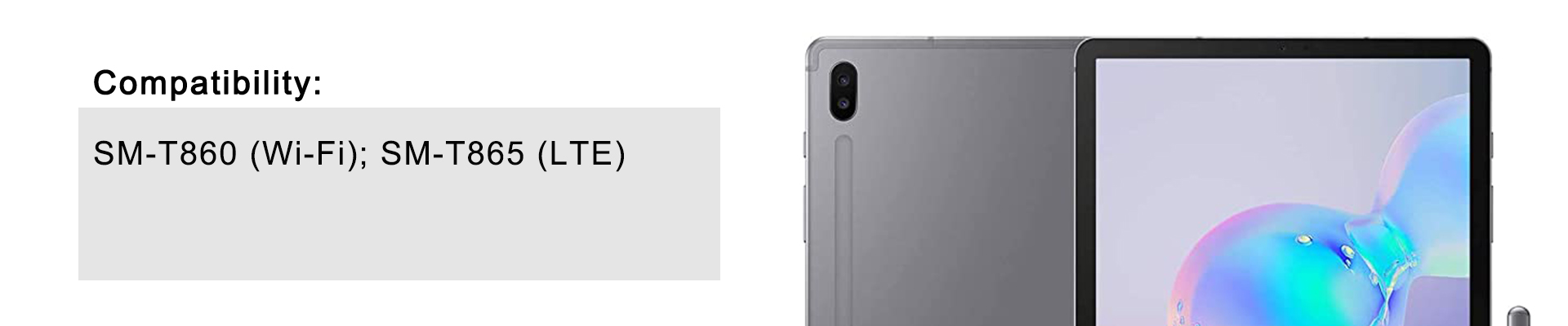 For Galaxy Tab S6 10.5" For Galaxy Tab S6 10.5"