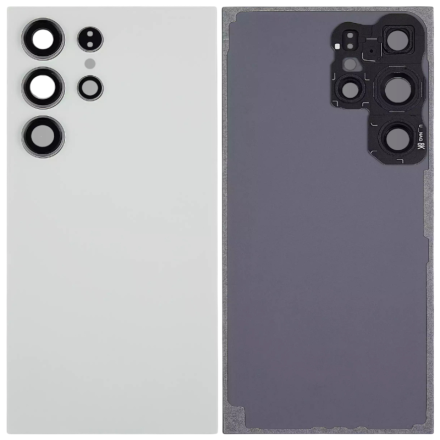 For Samsung Galaxy S24 Ultra 5G S928B/S928U/S928U1/S928W/S928N Battery Cover with Small Parts - Titanium Green