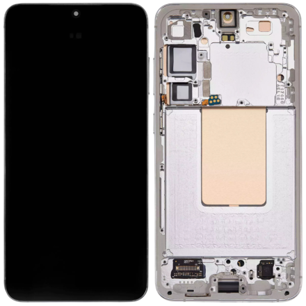 For Samsung Galaxy S24+ 5G S926 OLED Screen Digitizer Assembly with Front Frame - Marble Grey - OEM New