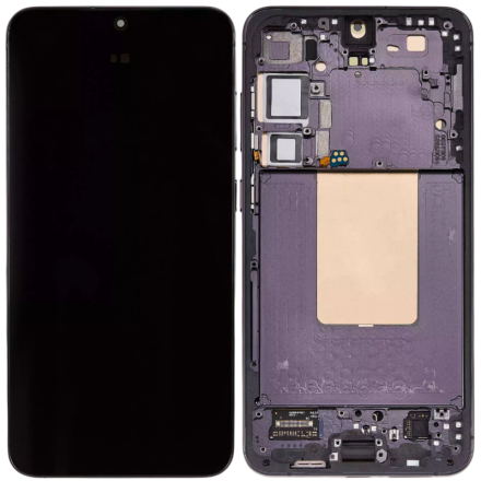 For Samsung Galaxy S24+ 5G S926 OLED Screen Digitizer Assembly with Front Frame - Onyx Black - OEM New