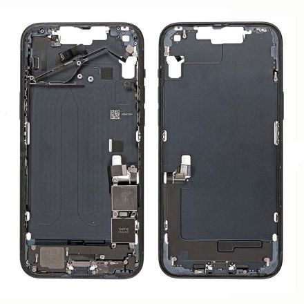 For iPhone 14 Middle Frame Rear Housing Assembly - Midnight - OEM Assembled