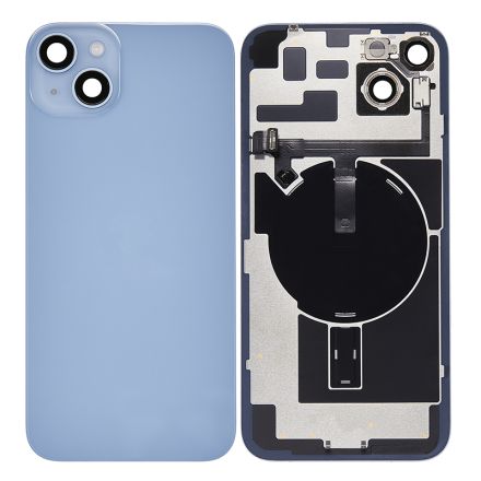 For iPhone 14 Plus Back Glass Housing Assembly - Blue - OEM New