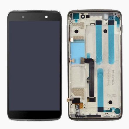 For Alcatel Idol 4 6055K LCD Screen Digitizer Assembly with Front Frame - Black - Without Any Logo