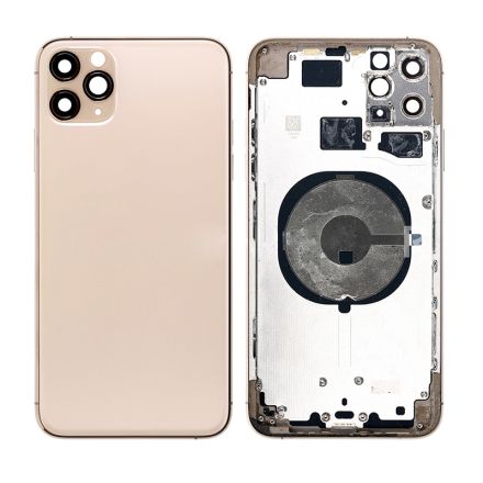 For iPhone 11 Pro Max Back Cover - Gold - Without Words - OEM Assembled