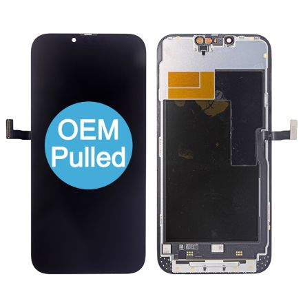 For iPhone 13 Pro Max OLED Screen Digitizer Assembly with Frame - Black - OEM Refurbished