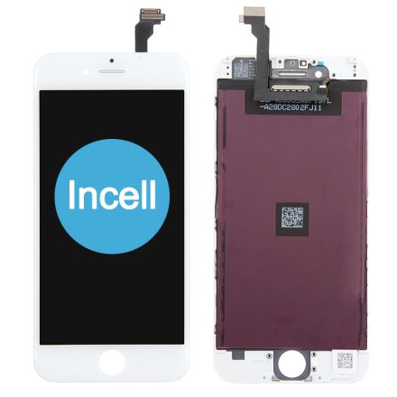 For iPhone 6 LCD Screen Digitizer Assembly with Frame (Cold Glue) - White - Incell