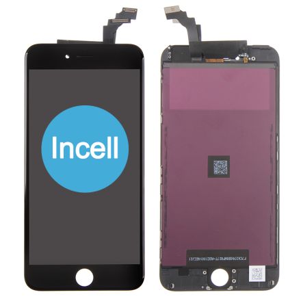 For iPhone 6 Plus LCD Screen Digitizer Assembly with Frame (Cold Glue) - Black - Incell