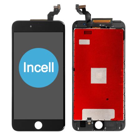 For iPhone 6S Plus LCD Screen Digitizer Assembly with Frame (Cold Glue) - Black - Incell