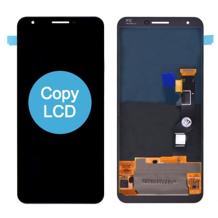 For Google Pixel 3a XL LCD Screen Digitizer Assembly - Black - OEM Refurbished