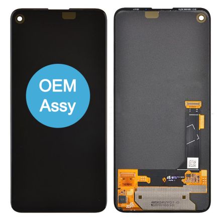 For Google Pixel 4a 5G OLED Screen Digitizer Assembly - Black - OEM Refurbished