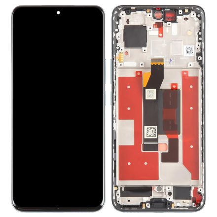 For Honor 90 OLED Screen Digitizer Assembly with Front Frame - Peacock Blue - OEM New