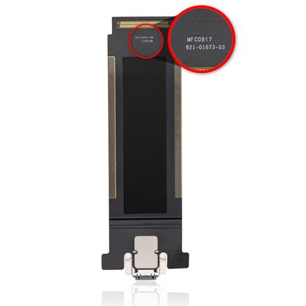 For iPad Pro 12.9 (2nd Gen) Charging Port Flex Cable Ribbon (WiFi Version) - Gray