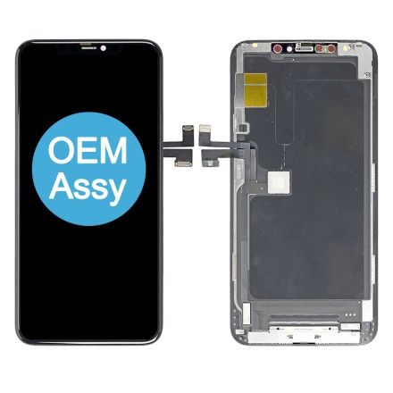 For iPhone 11 Pro Max OLED Screen Digitizer Assembly with Frame - Black - OEM Assembled