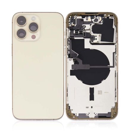 For iPhone 14 Pro Max Back Cover Rear Housing Assembly - Gold - OEM Assembled