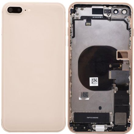 For iPhone 8 Plus Back Cover Assembly - Gold - Without Words