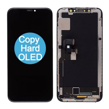 For iPhone X Hard OLED Screen Digitizer Assembly with Frame - Black - Copy Hard OLED