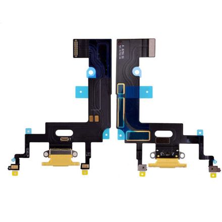 For iPhone XR Charging Port Flex Cable Ribbon - Yellow - OEM New