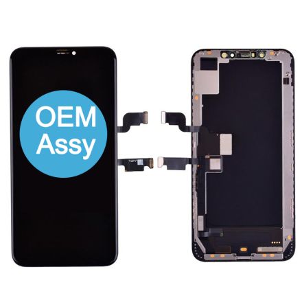 For iPhone XS Max OLED Screen Digitizer Assembly with Frame - Black - OEM Assembled