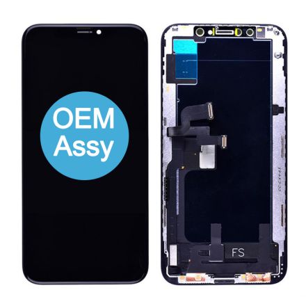 For iPhone XS OLED Screen Digitizer Assembly with Frame - Black - OEM Assembled