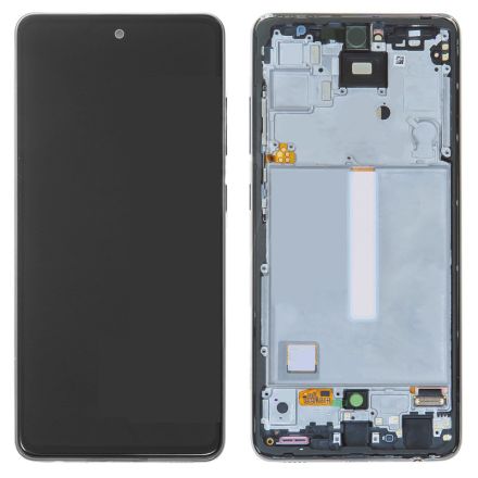 For Samsung Galaxy A52 SM-A525/SM-A526/A52s SM-A528 LCD Screen Digitizer Assembly With Front Frame - Black - OEM New