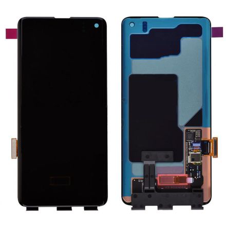 For Samsung Galaxy S10 G973/G973U/G973F OLED Screen Digitizer Assembly - Black - OEM Refurbished