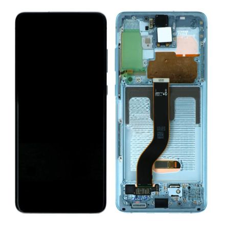 For Samsung Galaxy S20+ SM-G985/G985U/G985F OLED Screen Digitizer Assembly with Front Frame - Blue - OEM New