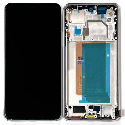 For Xiaomi 13T OLED Screen Digitizer Assembly with Front Frame - Black - OEM New