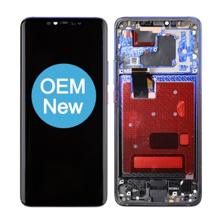 For Huawei Mate 20 Pro OLED Screen Digitizer Assembly with Front Frame - Twilight - OEM New