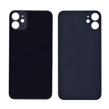 For iPhone 11 Battery Door Back Cover - Black