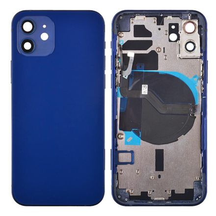 For iPhone 12 Back Cover with Small Parts - Blue