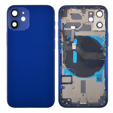 For iPhone 12 Mini Back Cover with Small Parts - Blue