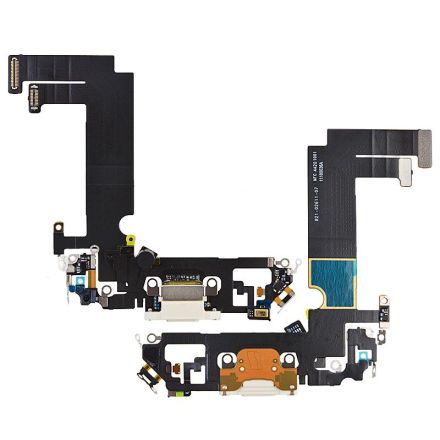 For iPhone 12 Mini Charging Port Flex Cable Ribbon - White - OEM Refurbished