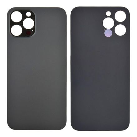 For iPhone 12 Pro Max Battery Door Back Cover - Black