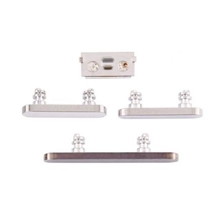 For iPhone 12 Pro/12 Pro Max Side Keys (4 pcs/set) - Silver