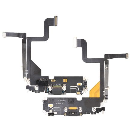 For iPhone 13 Pro Charging Port Flex Cable Ribbon - Black - OEM Refurbished