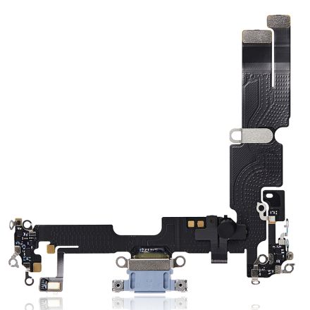 For iPhone 14 Plus Charging Port Flex Cable Ribbon - Blue - OEM Pulled