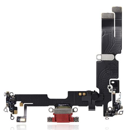 For iPhone 14 Plus Charging Port Flex Cable Ribbon - Red - OEM Pulled