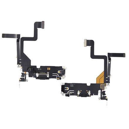 For iPhone 14 Pro Charging Port Flex Cable Ribbon - Black - OEM Pulled
