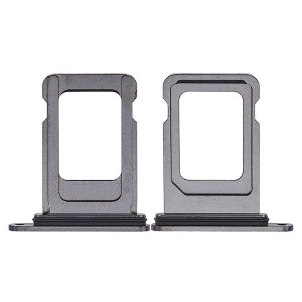 For iPhone 14 Pro/14 Pro Max SIM Card Tray (Single SIM)  - Space Black