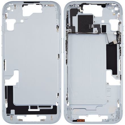 For iPhone 15 Middle Frame Rear Housing Assembly - Blue - OEM Pulled