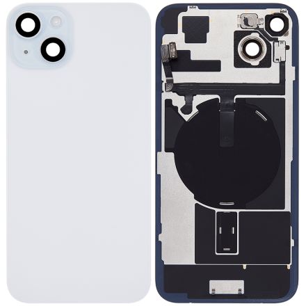 For iPhone 15 Plus Back Glass Housing Assembly - Blue - OEM Assembled