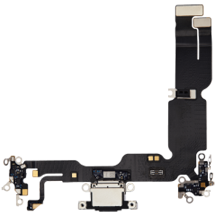 For iPhone 15 Plus Charging Port Flex Cable Ribbon - Black - OEM New
