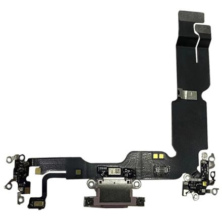 For iPhone 15 Plus Charging Port Flex Cable Ribbon - Pink - OEM New