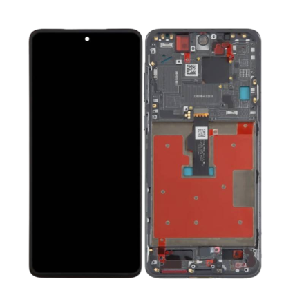 For Huawei Mate 50 OLED Screen Digitizer Assembly with Front Frame - Black