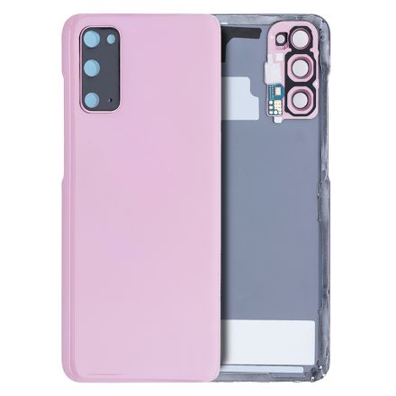 For Samsung Galaxy S20 G980/G980U/G980F Battery Cover with Small Parts - Pink - Copy