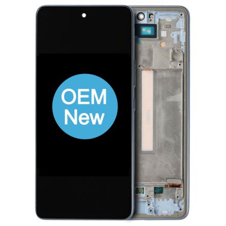 For Samsung Galaxy A53 5G SM-A536 OLED Screen Digitizer Assembly With Front Frame - Blue - OEM New