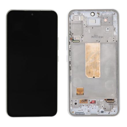 For Samsung Galaxy A54 5G SM-A546 OLED Screen Digitizer Assembly With Front Frame - White - OEM New