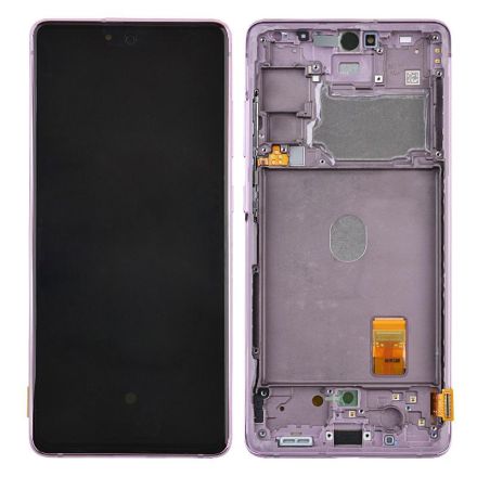 For Samsung Galaxy S20 FE G780 OLED Screen Digitizer Assembly with Front Frame - Purple - OEM New