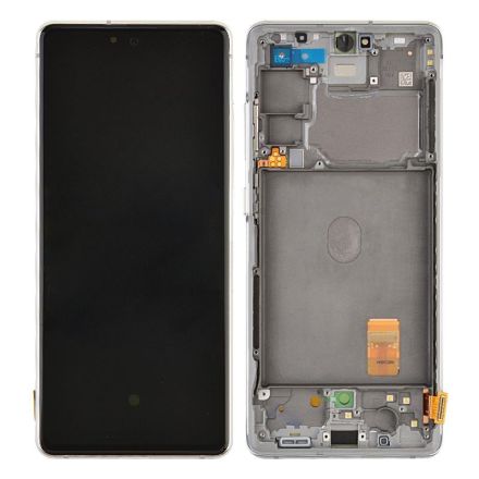 For Samsung Galaxy S20 FE G780 OLED Screen Digitizer Assembly with Front Frame - White - OEM New