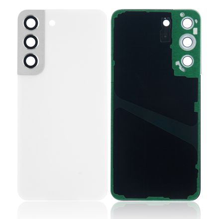 For Samsung Galaxy S22 5G S901/S901U/S901B Battery Cover with Small Parts - White - Samsung Logo